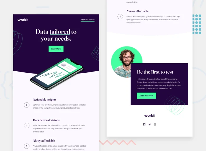 Workit Landing Page